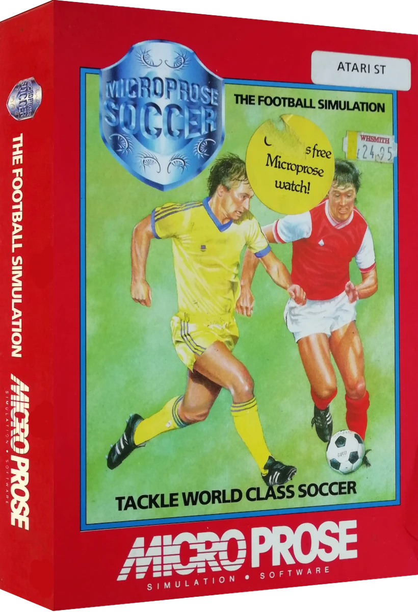 Microprose Soccer box art