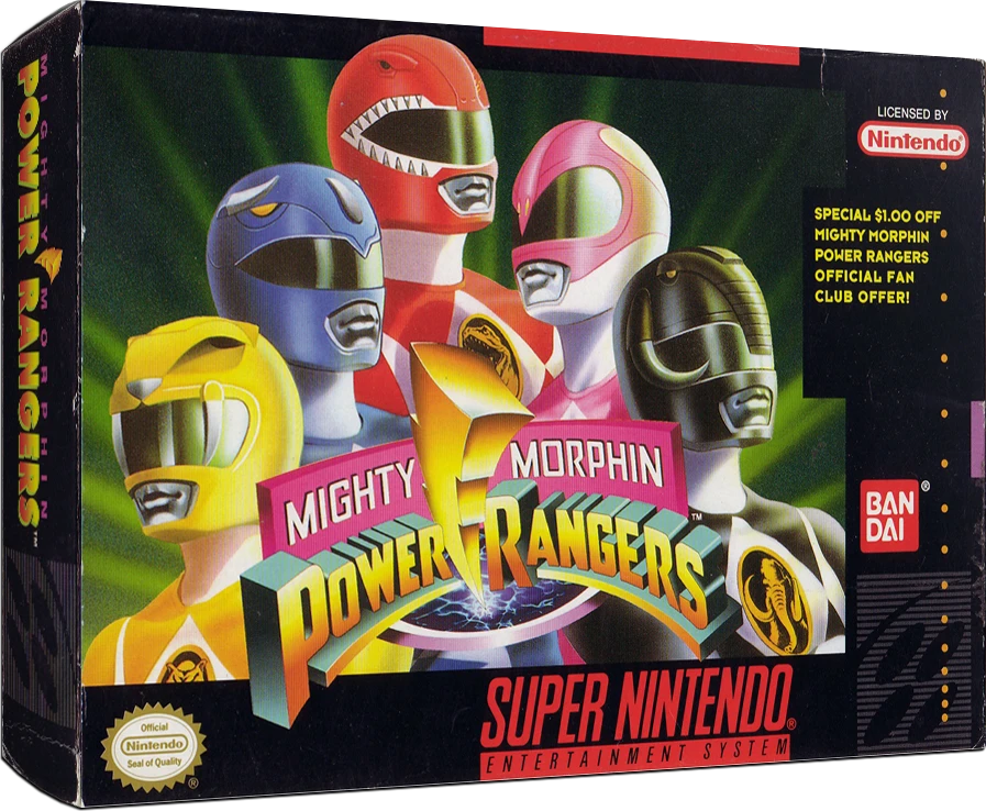 Mighty Morphin Power Rangers box art