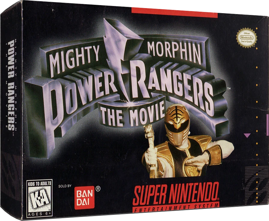 Mighty Morphin Power Rangers The Movie box art
