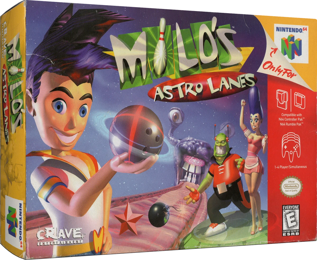 Milo's Astro Lanes box art