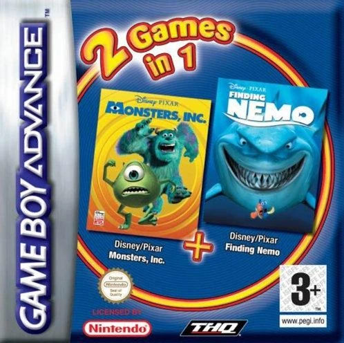 Monsters, Inc. + Finding Nemo box art