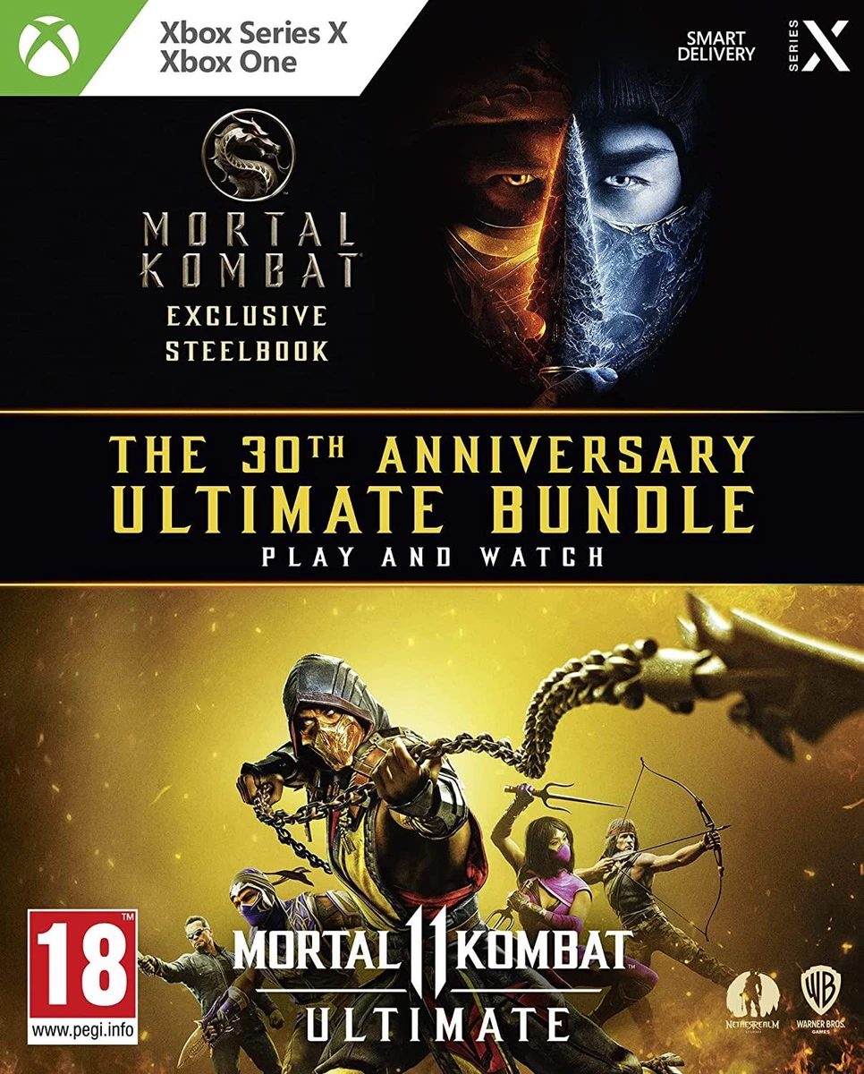 Mortal Kombat 11 The 30th Anniversary Ultimate Bundle [Amazon Exclusive Steelbook] box art
