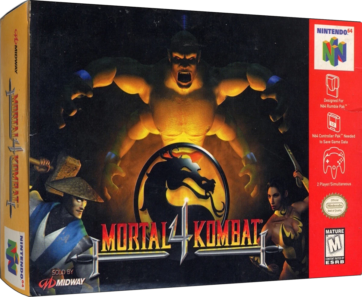 Mortal Kombat 4 box art