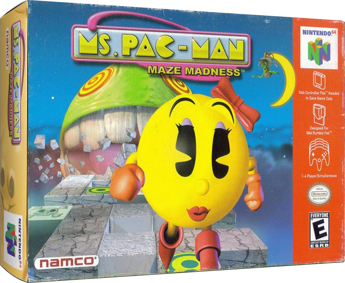 Ms. Pac-Man Maze Madness box art