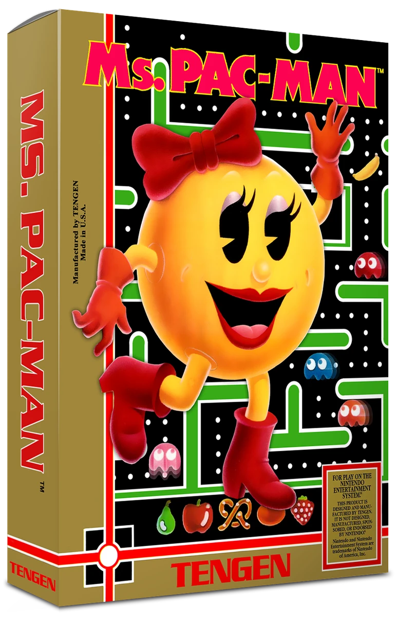 Ms. Pac-Man [Tengen] box art