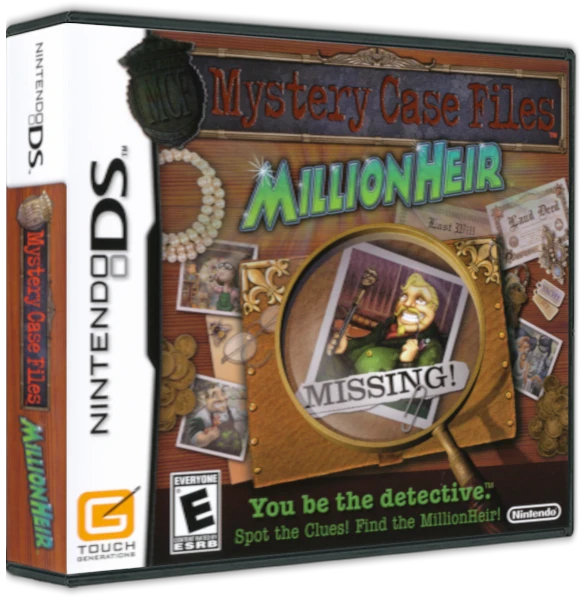 Mystery Case Files MillionHeir box art