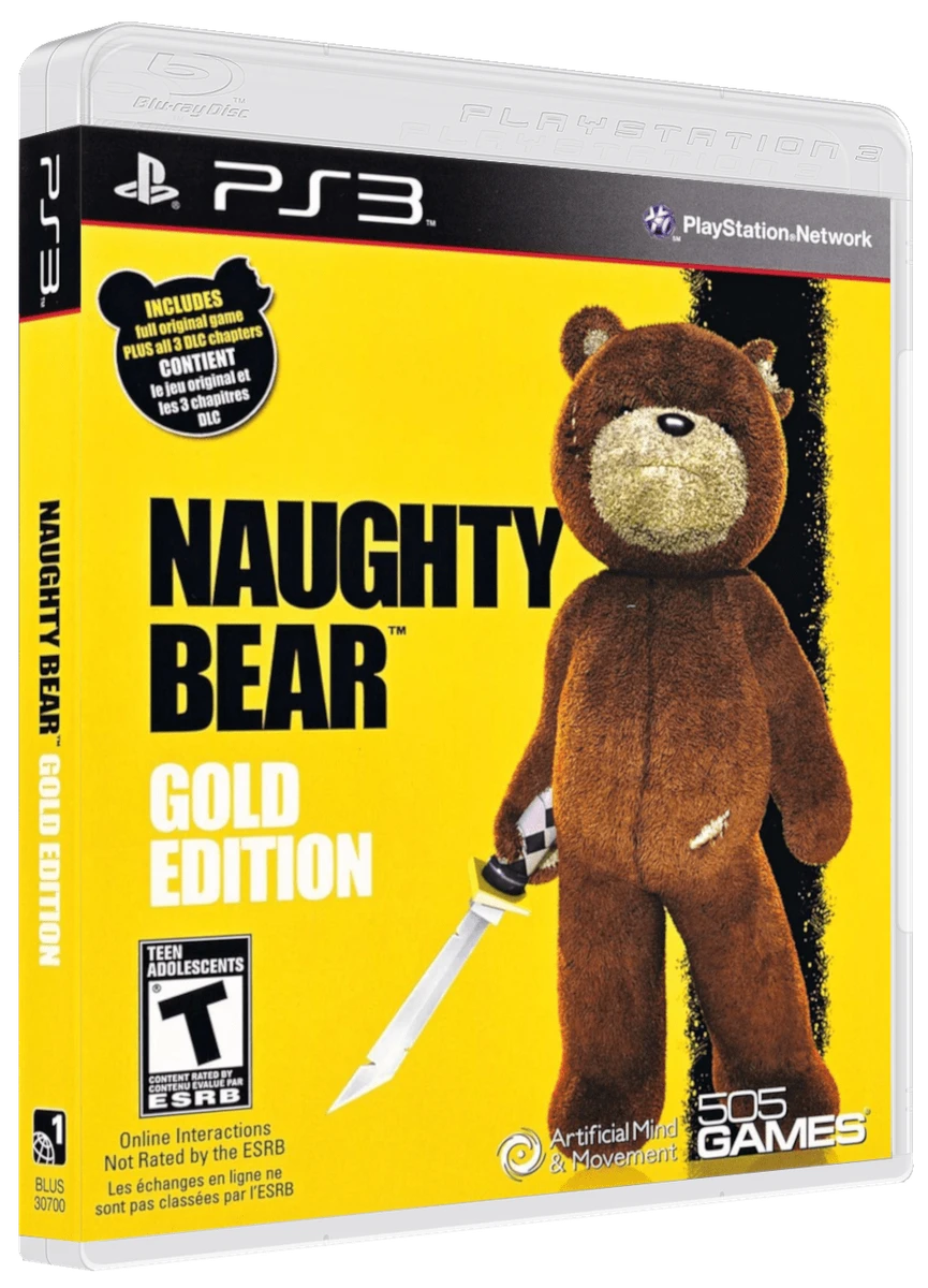 Naughty Bear: Gold Edition box art