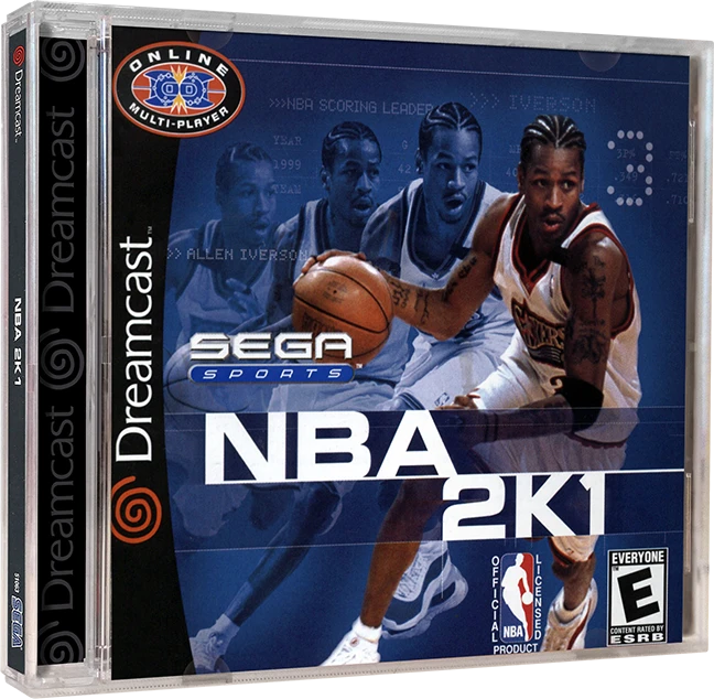 NBA 2K1 box art