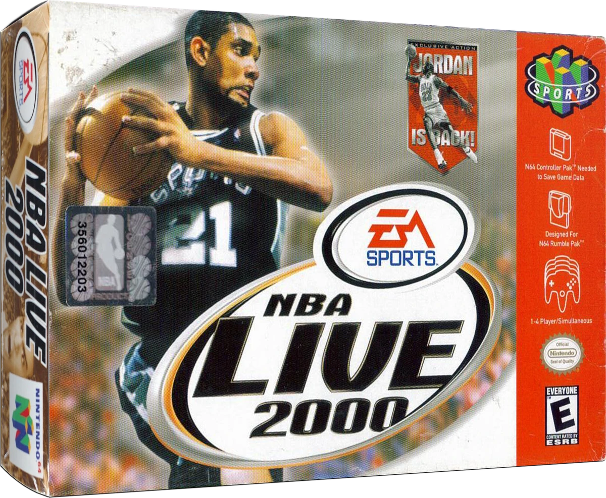 NBA Live 2000 box art