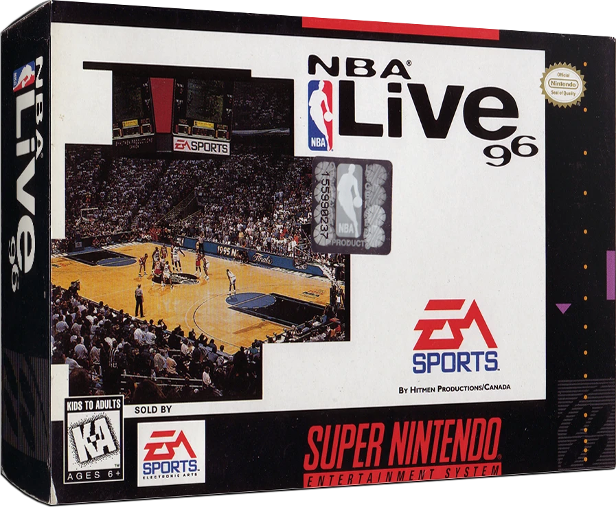 NBA Live 96 box art