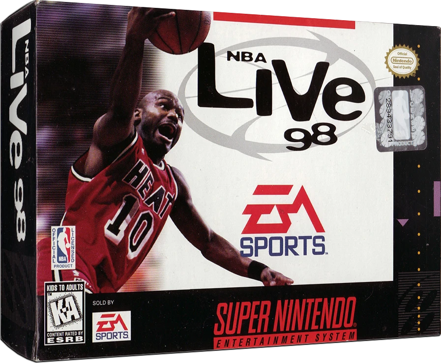 NBA Live 98 box art