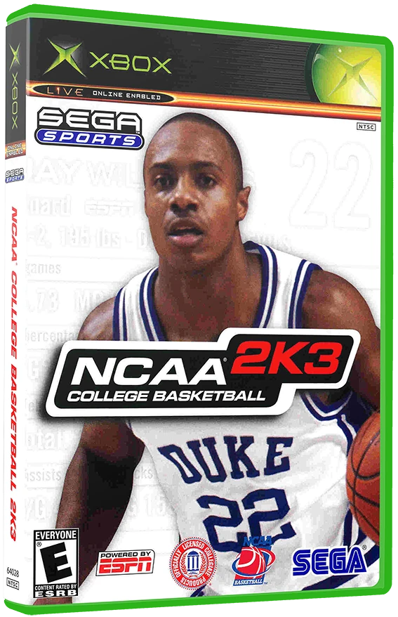 NCAA College Basketball 2K3 box art