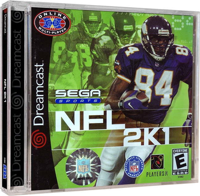 NFL 2K1 box art