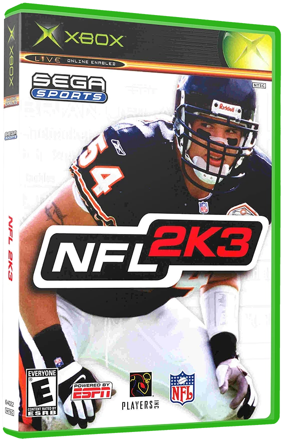 NFL 2K3 box art