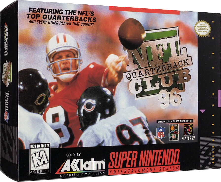 NFL Quarterback Club 96 box art