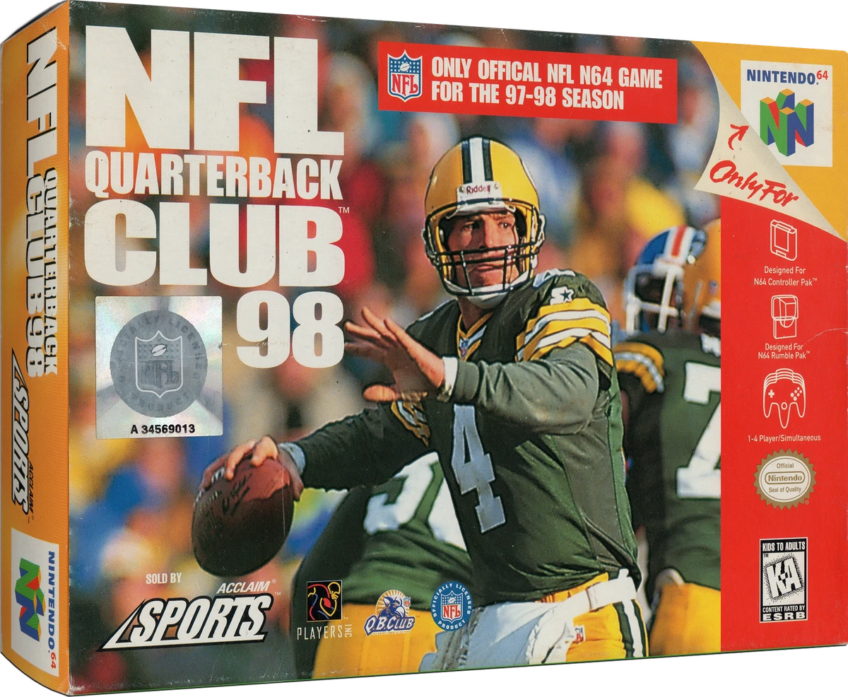 NFL Quarterback Club 98 box art
