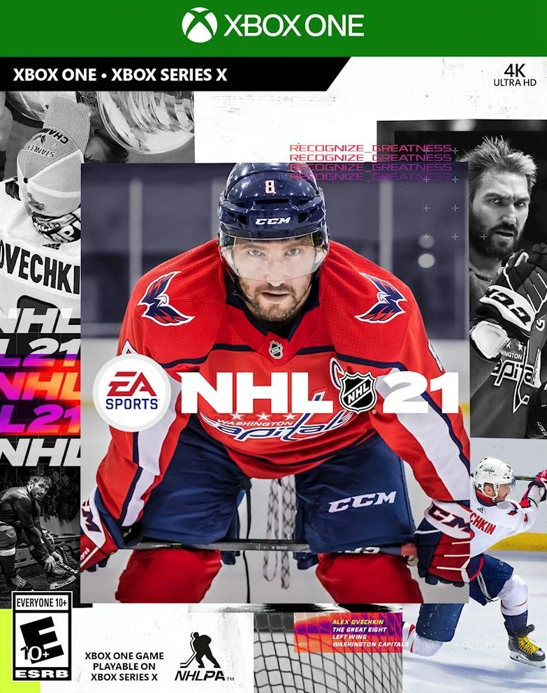 NHL 21 box art