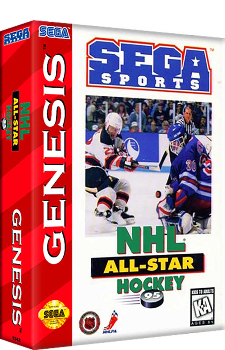 NHL All-Star Hockey 95 [Cardboard Box] box art