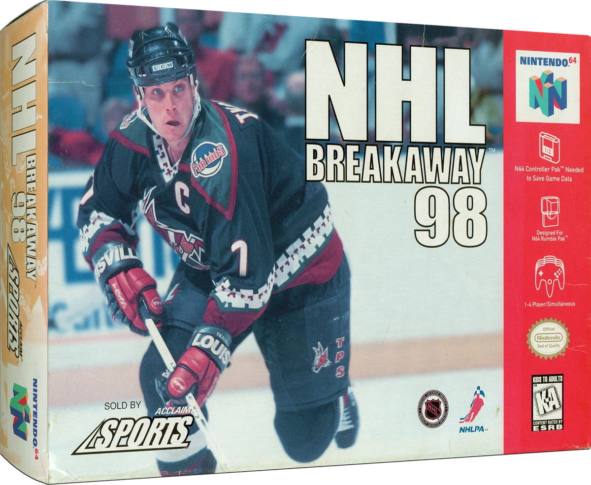 NHL Breakaway '98 box art