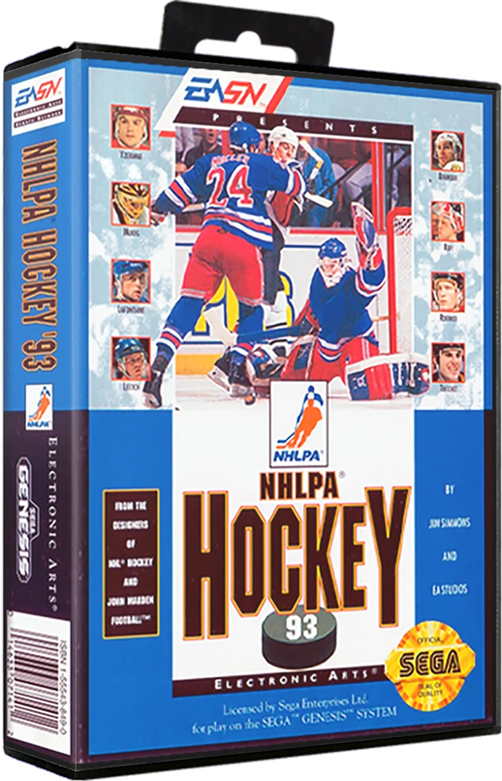 NHLPA Hockey '93 box art
