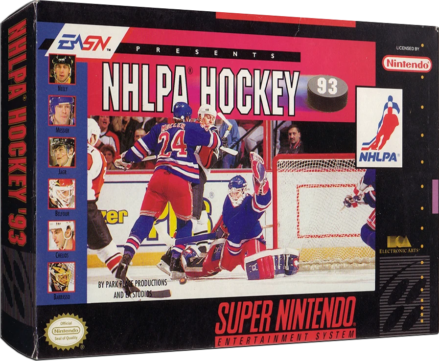 NHLPA Hockey '93 box art