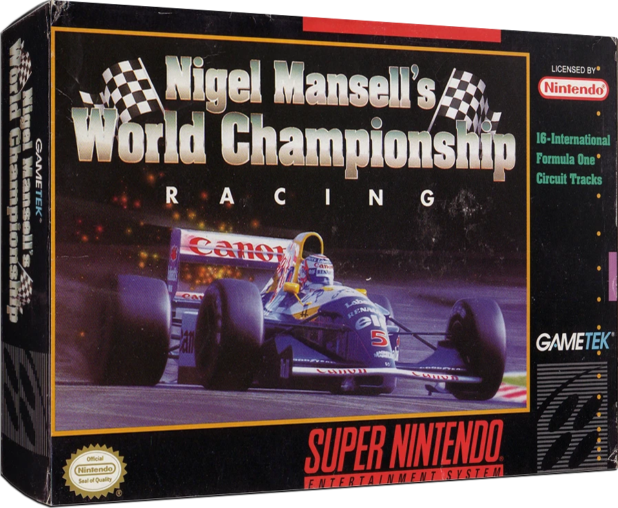Nigel Mansell's World Championship Racing box art