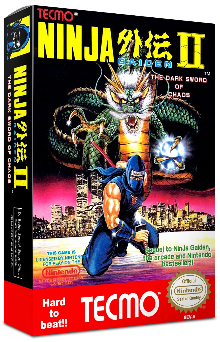 Ninja Gaiden II The Dark Sword of Chaos box art