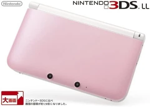 Nintendo 3DS LL Pink White box art