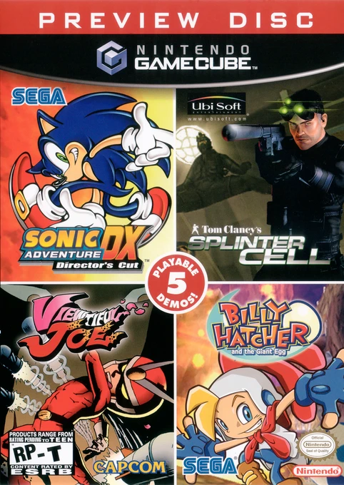 Nintendo Gamecube Preview Disc box art
