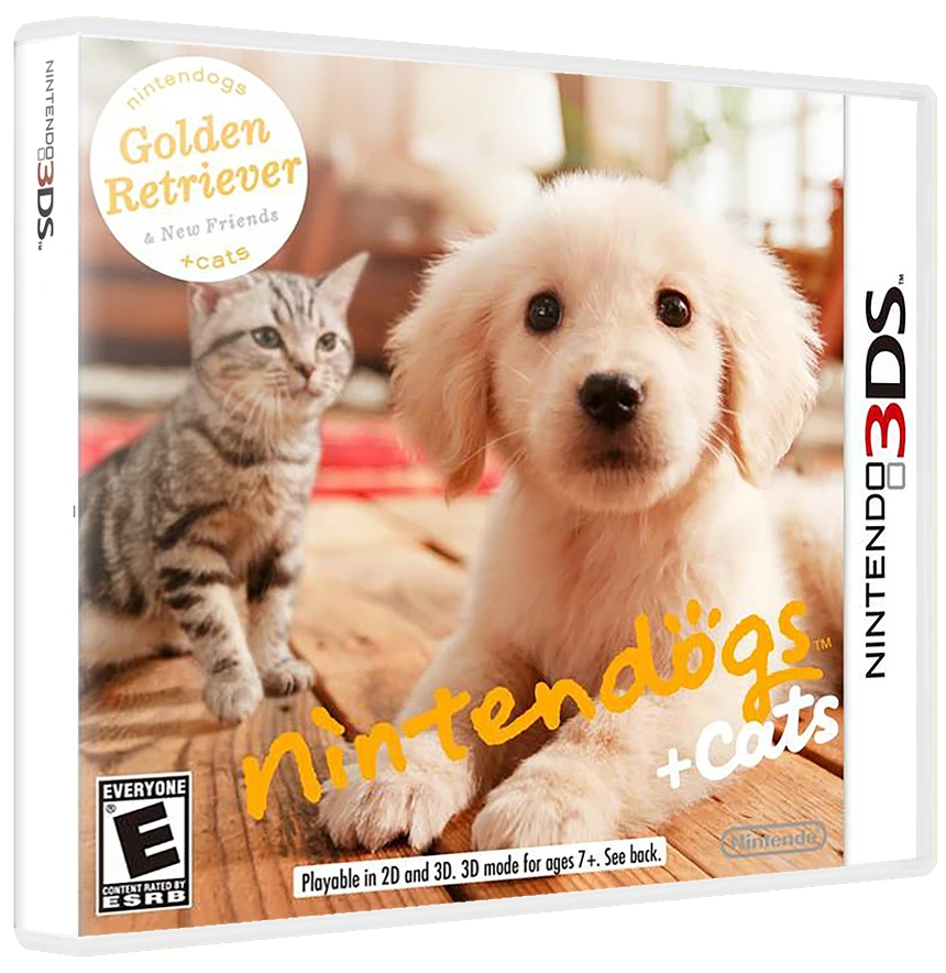 Nintendogs + Cats: Golden Retriever & New Friends [Not for Resale] box art