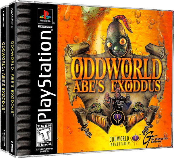 Oddworld Abe's Exoddus box art
