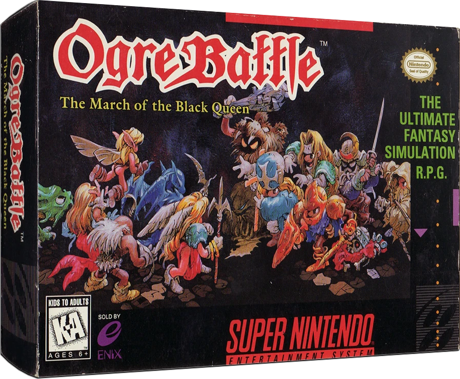 Ogre Battle The March of the Black Queen box art