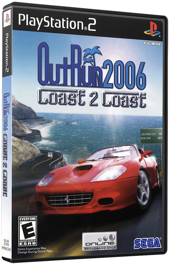 OutRun 2006 Coast 2 Coast box art