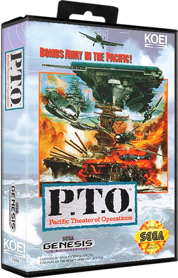 P.T.O. Pacific Theater of Operations box art