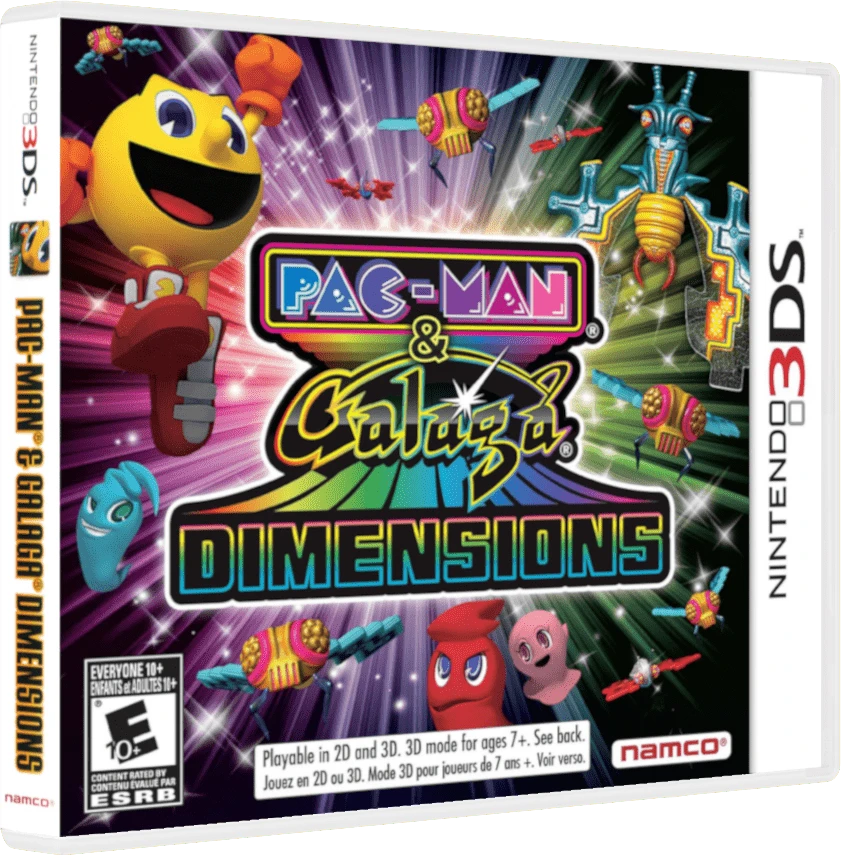 Pac-Man & Galaga Dimensions box art