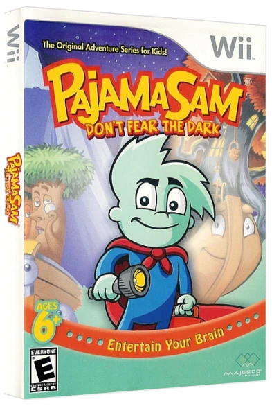 Pajama Sam: Don't Fear the Dark box art