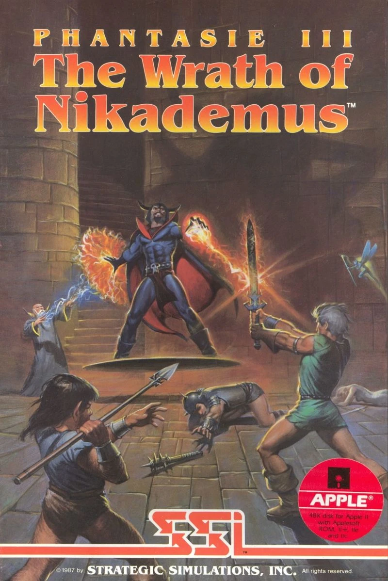Phantasie III: The Wrath of Nikademus box art