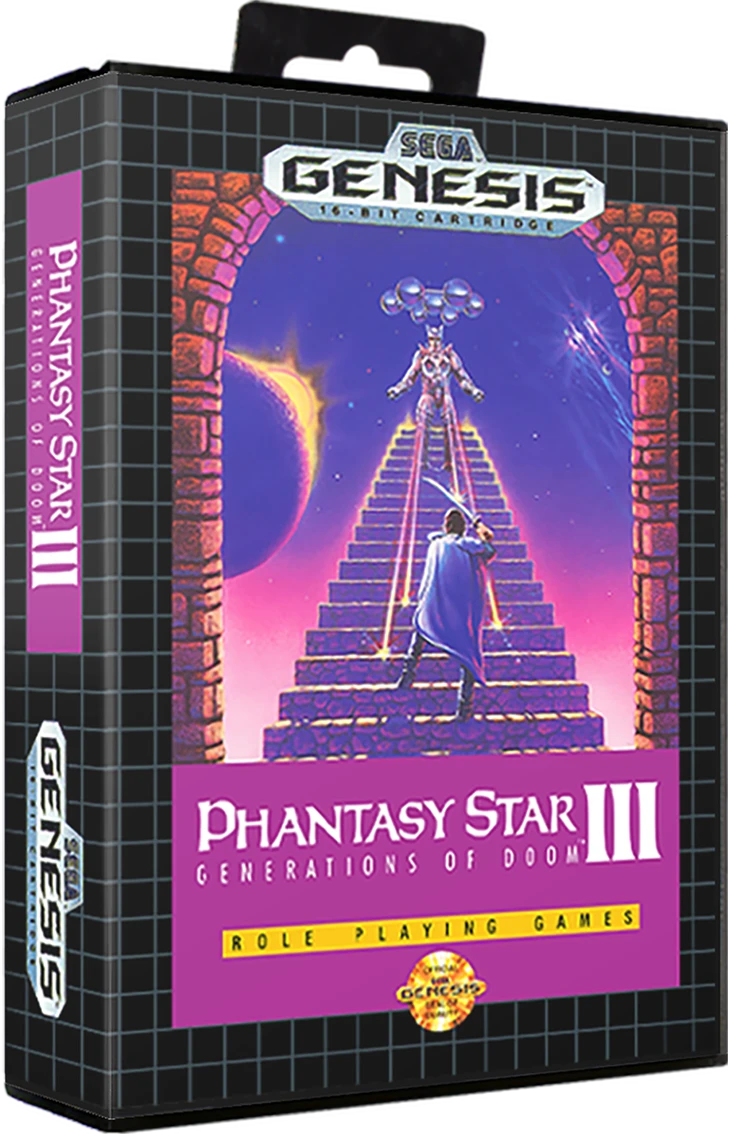 Phantasy Star III Generations of Doom box art