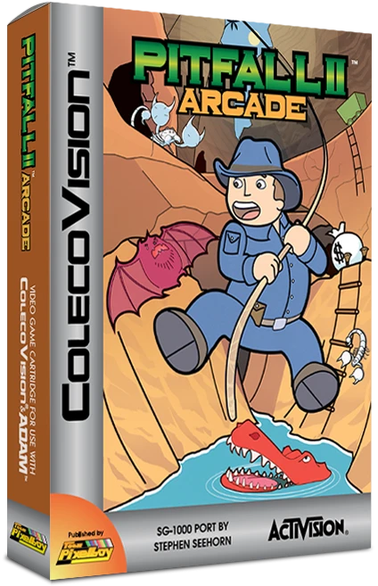 Pitfall II Arcade box art