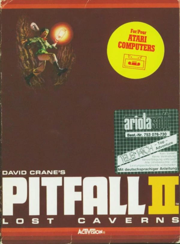 Pitfall II Lost Caverns box art