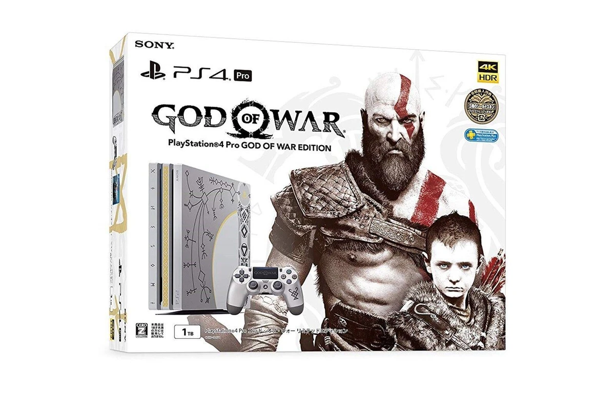 Playstation 4 1TB God Of War Console box art