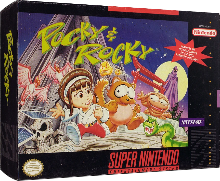Pocky & Rocky box art