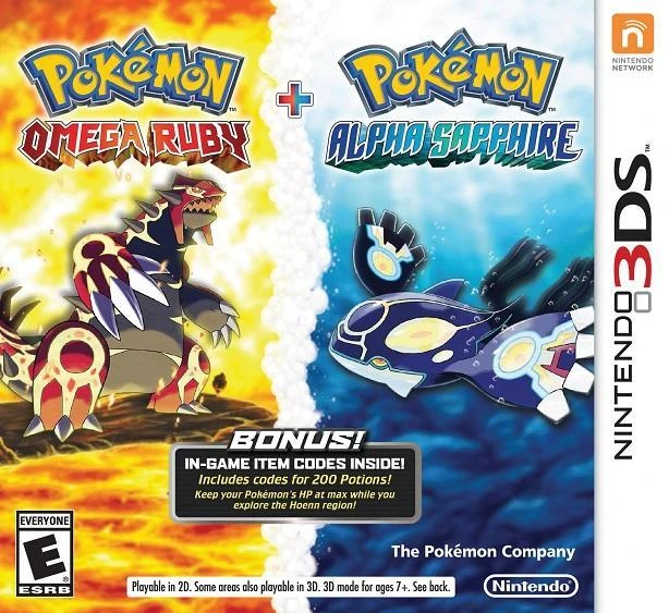 Pokemon Omega Ruby & Alpha Sapphire Dual Pack box art