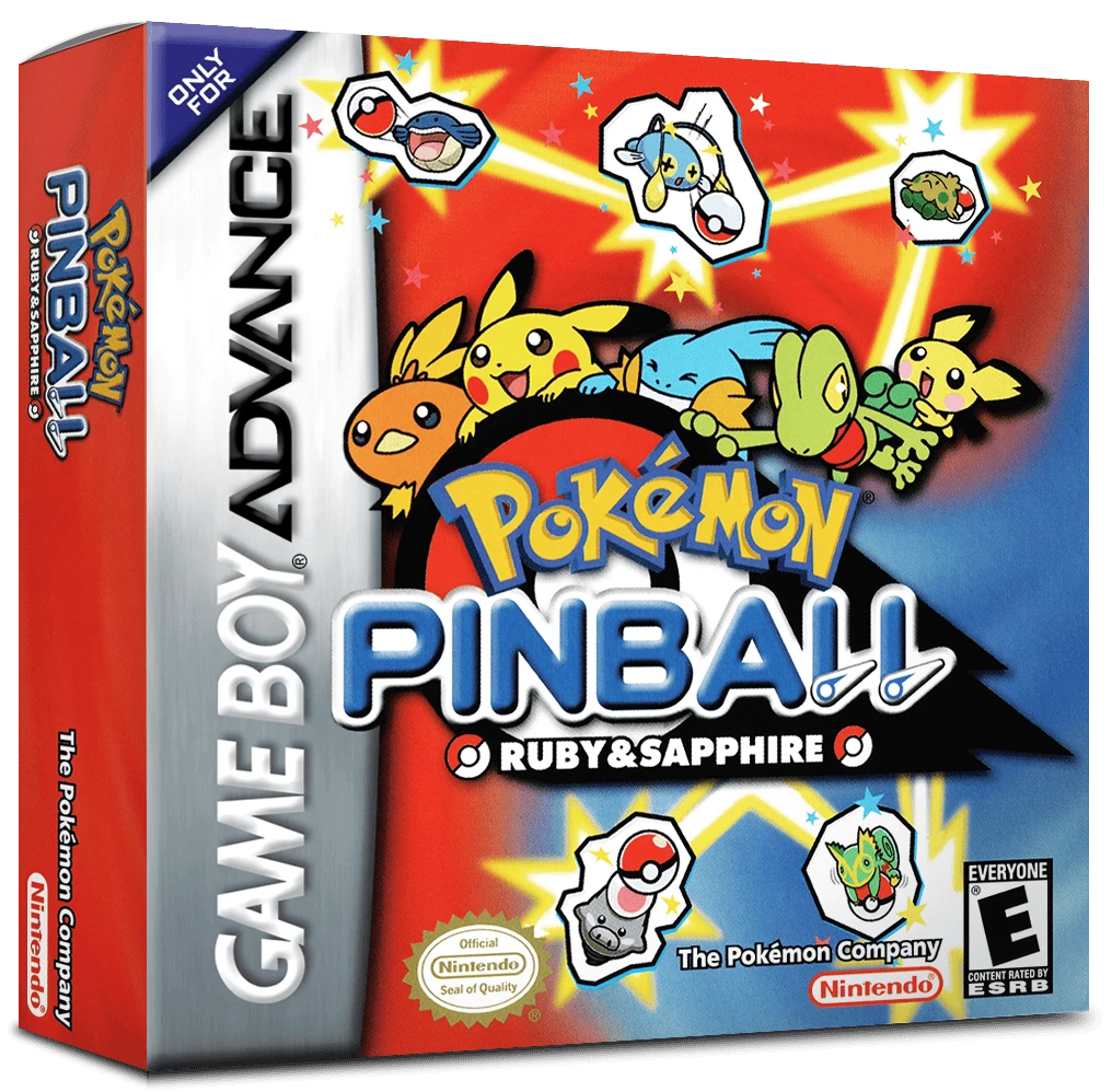 Pokemon Pinball: Ruby & Sapphire box art