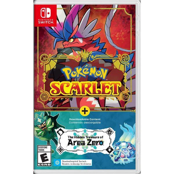 Pokemon Scarlet + The Hidden Treasure of Area Zero box art