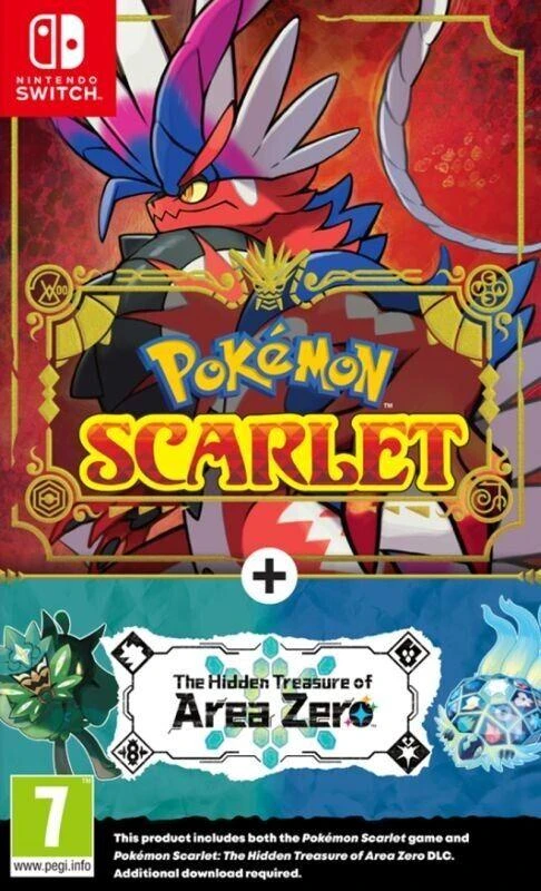 Pokemon Scarlet + The Hidden Treasure Of Area Zero box art