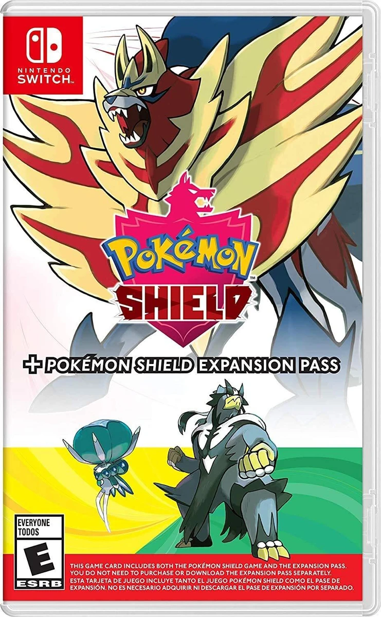 Pokemon Shield + Pokemon Shield Expansion Pass box art