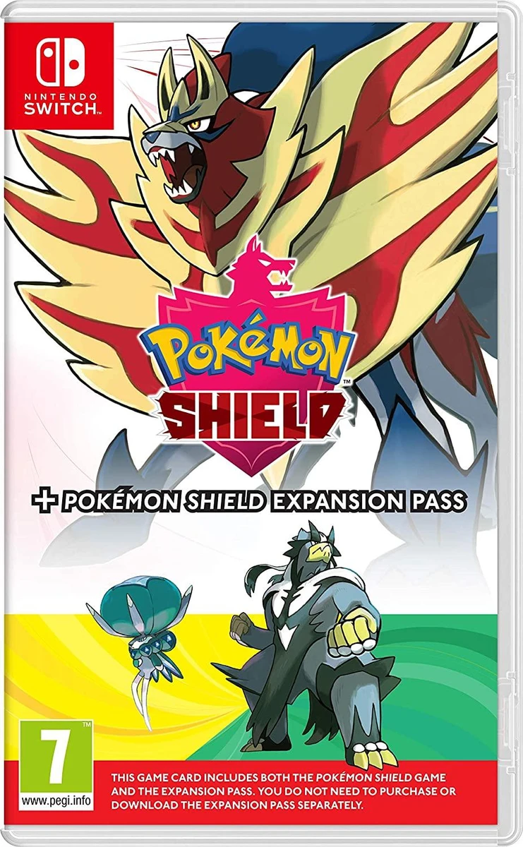 Pokemon Shield + Pokemon Shield Expansion Pass box art