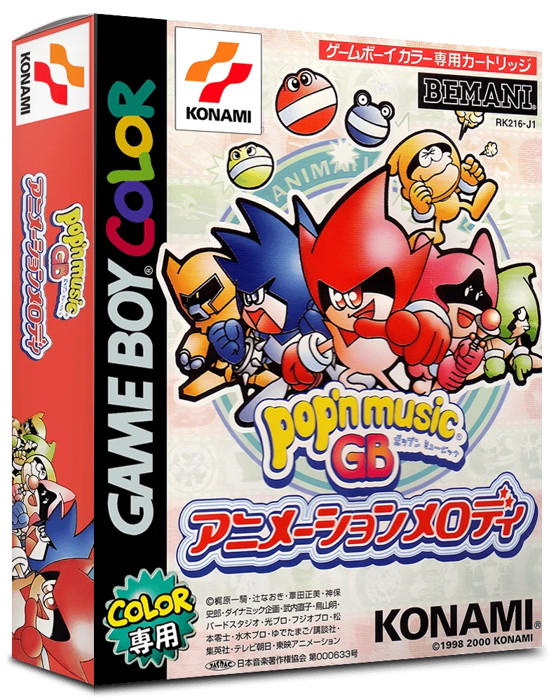 Pop'N Music GB: Animation Melody box art