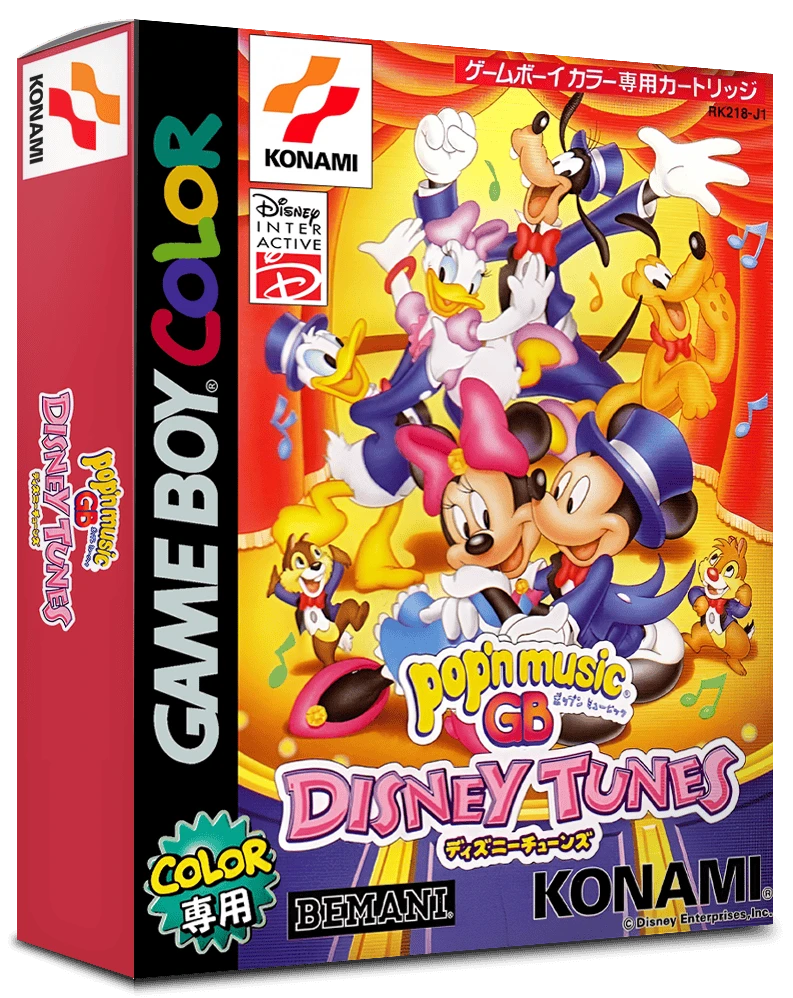 Pop'N Music GB Disney Tunes box art
